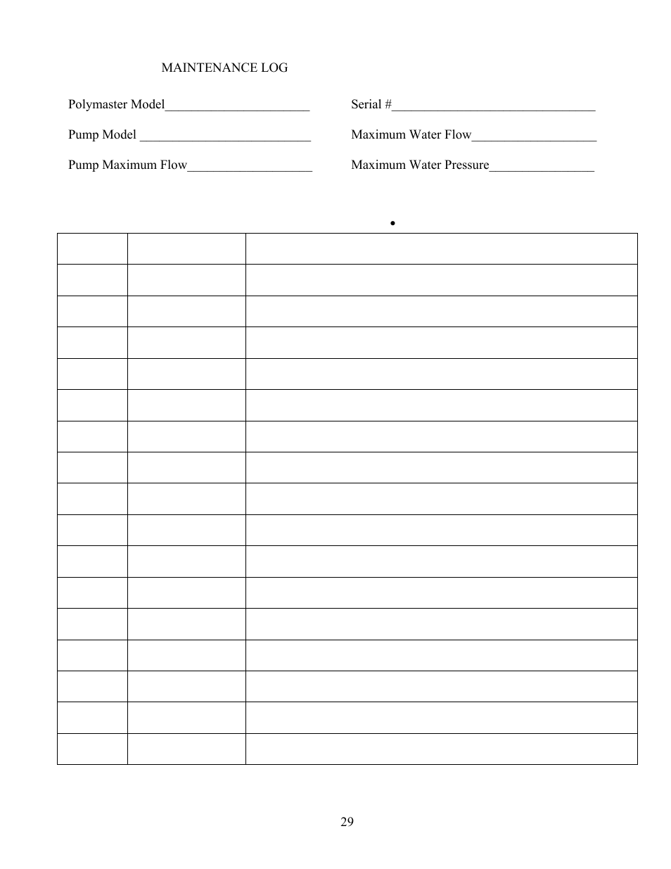 Polymaster | Pump Solutions Group Neptune Polymaster Liquid Polymer Blend & Feed System User Manual | Page 34 / 34