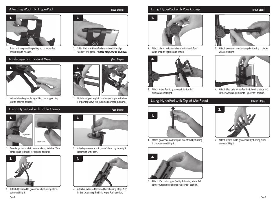 Ultimate Support HyperPad HYP-100B User Manual | Page 2 / 2