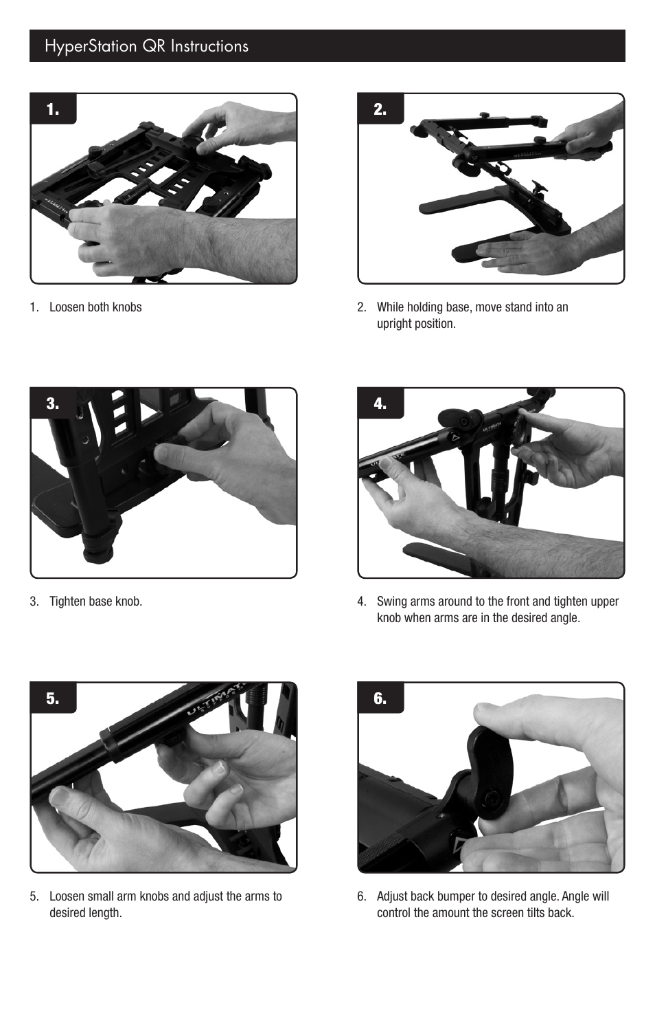 Ultimate Support HyperMount QR HYM-100 QR User Manual | Page 2 / 8