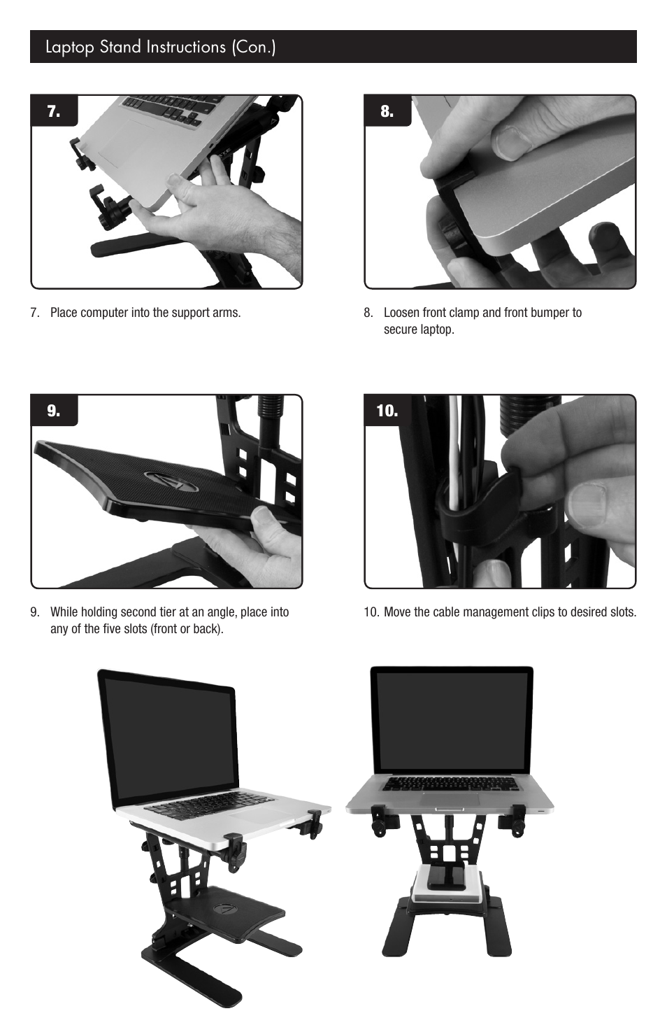 Ultimate Support HyperMount QR HYM-100 QR User Manual | Page 3 / 8