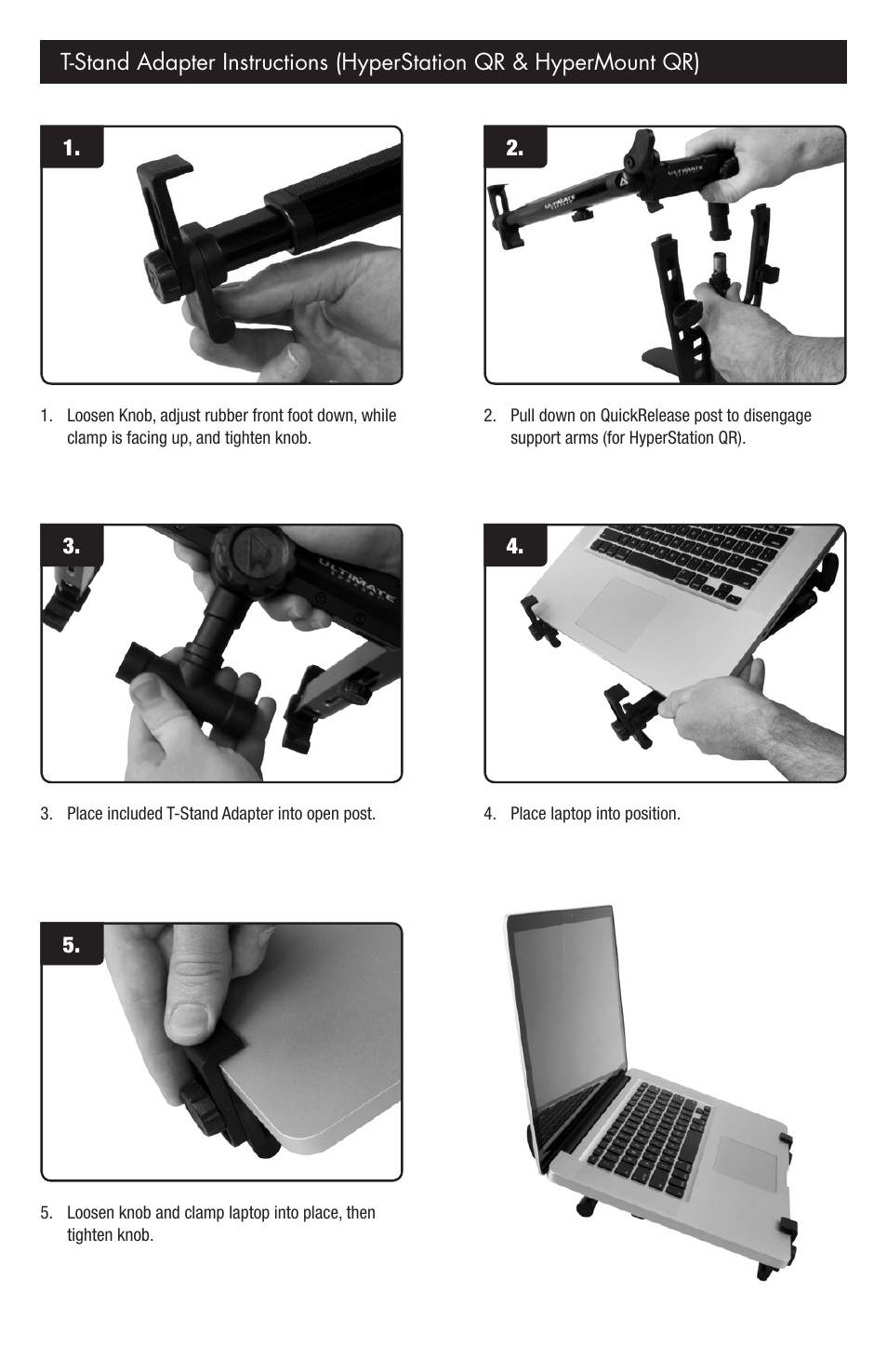 Ultimate Support HyperMount QR HYM-100 QR User Manual | Page 4 / 8