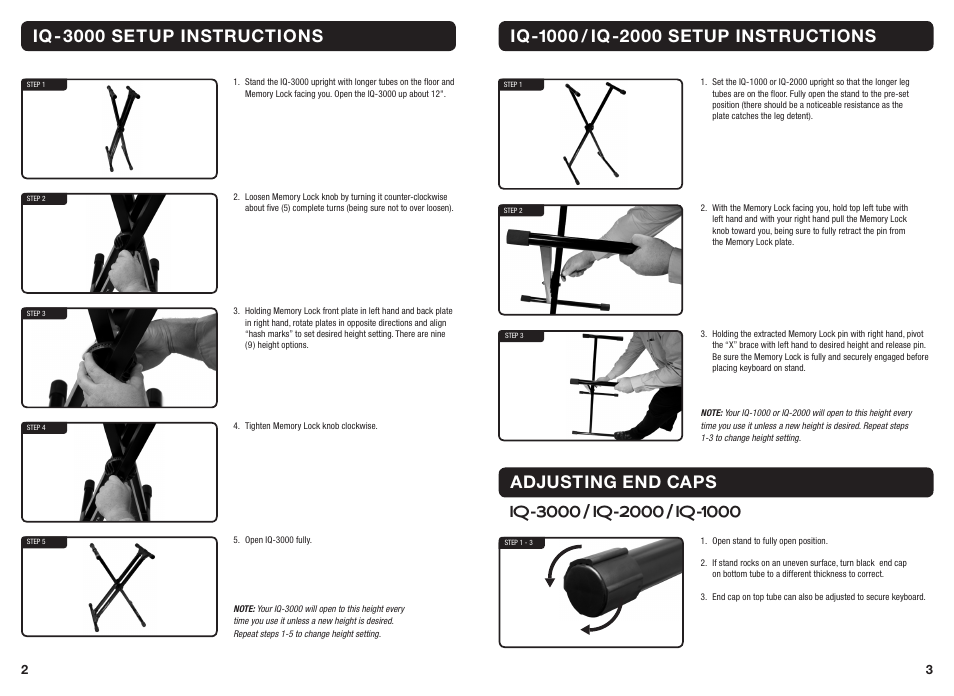 Ultimate Support IQ-3000 User Manual | Page 2 / 2