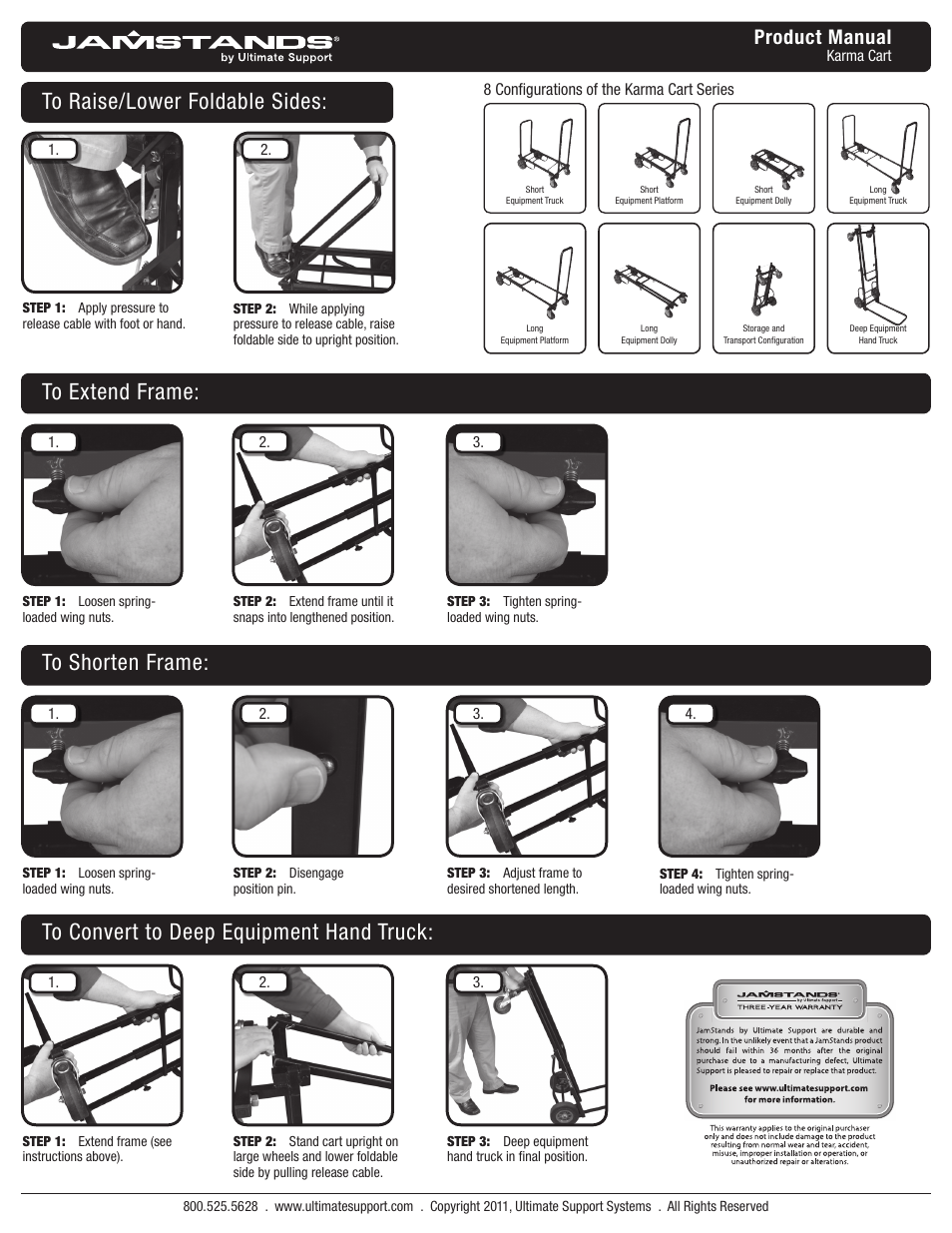 Ultimate Support JS-KC90 User Manual | 1 page