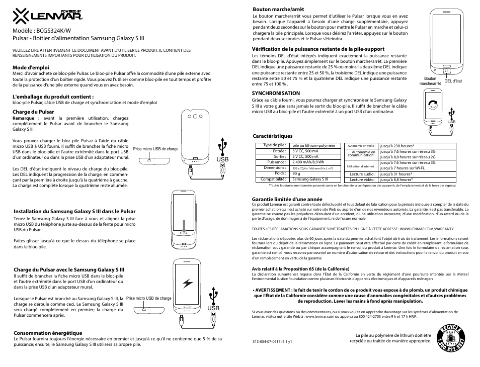 Bcgs324k-w_fre 2.ai | Lenmar BCGS324K_W User Manual | Page 2 / 3