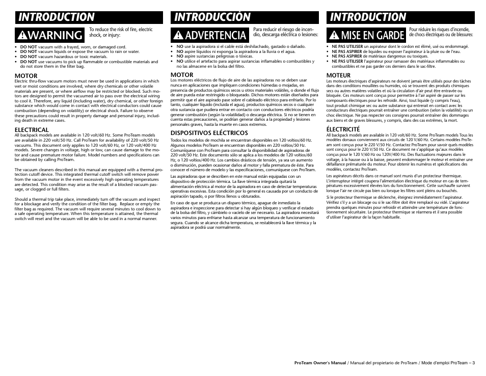 ProTeam ProVac FS 6 User Manual | Page 5 / 9