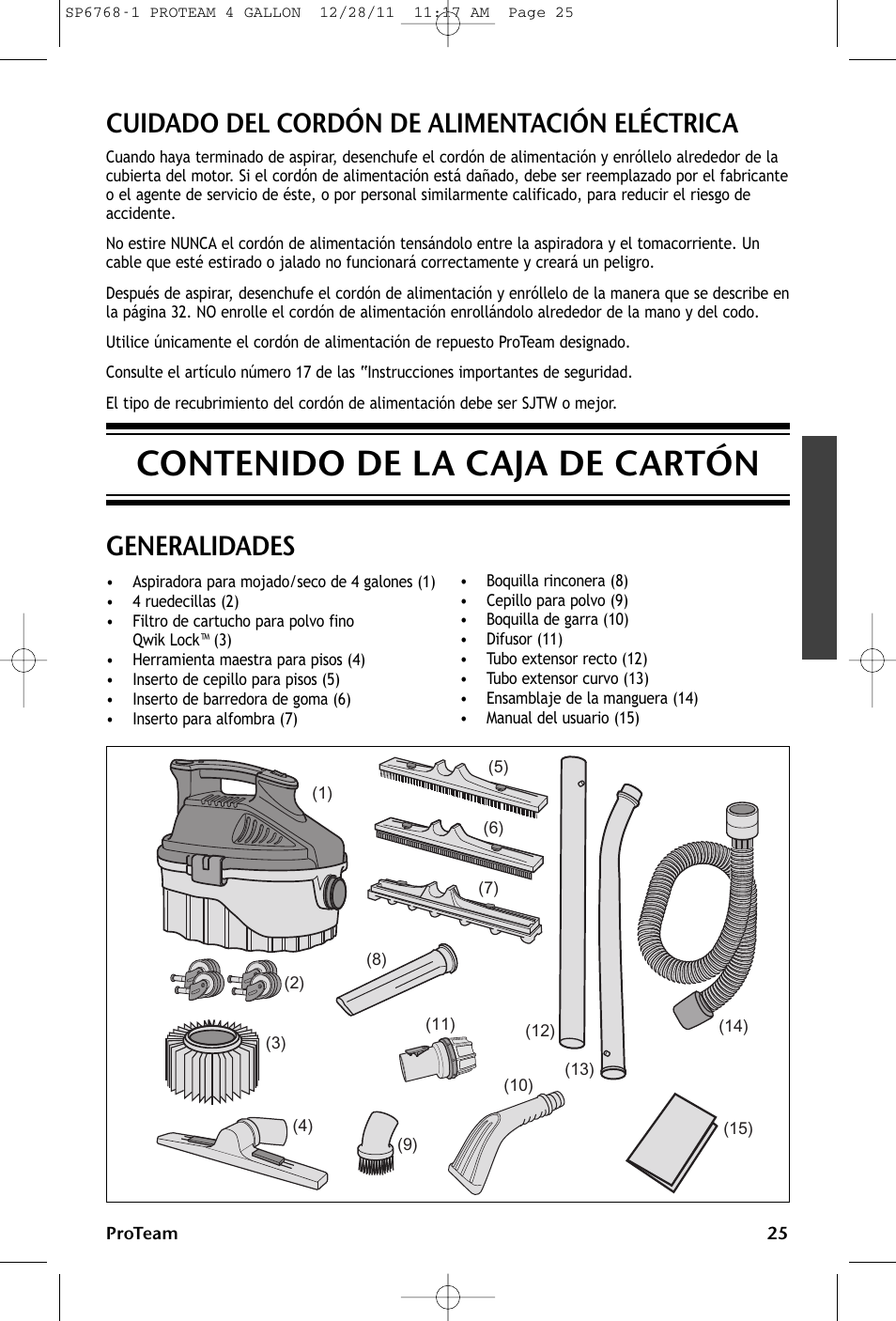ProTeam ProGuard 4 Portable User Manual | Page 25 / 60