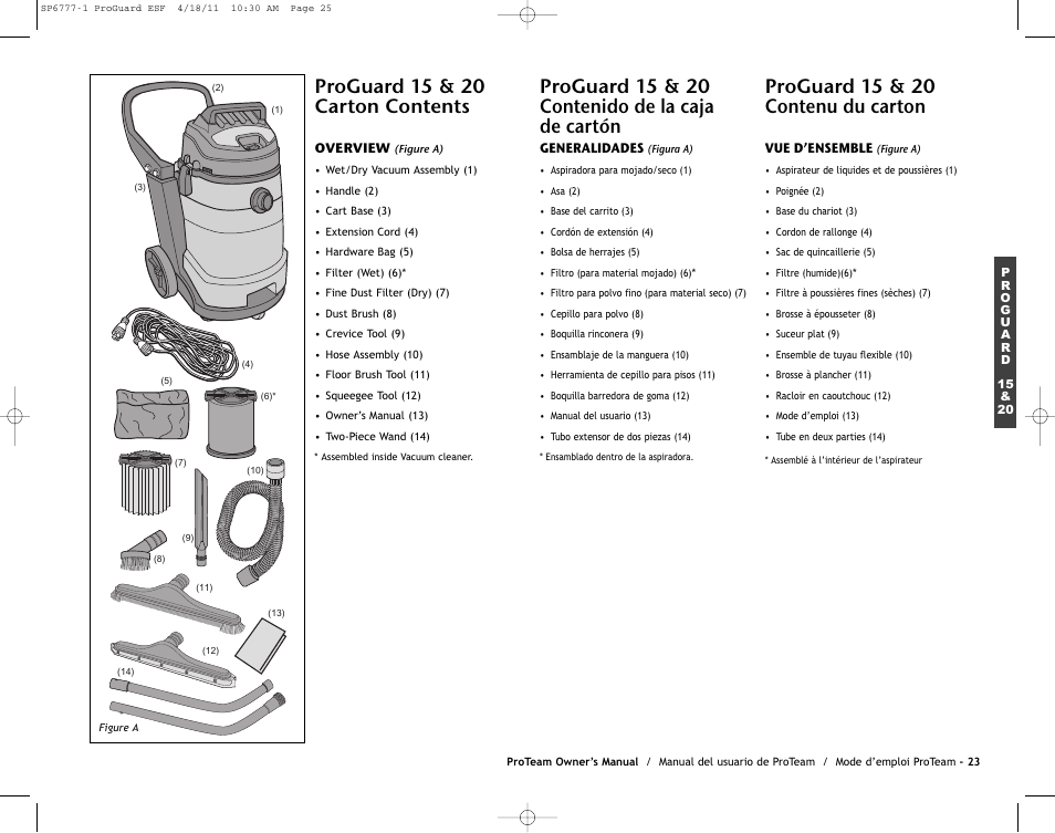 ProTeam ProGuard 20 User Manual | Page 25 / 48