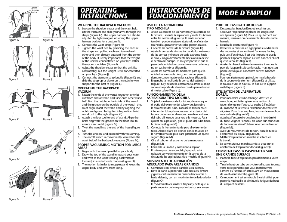 ProTeam GoFree Pro User Manual | Page 11 / 13