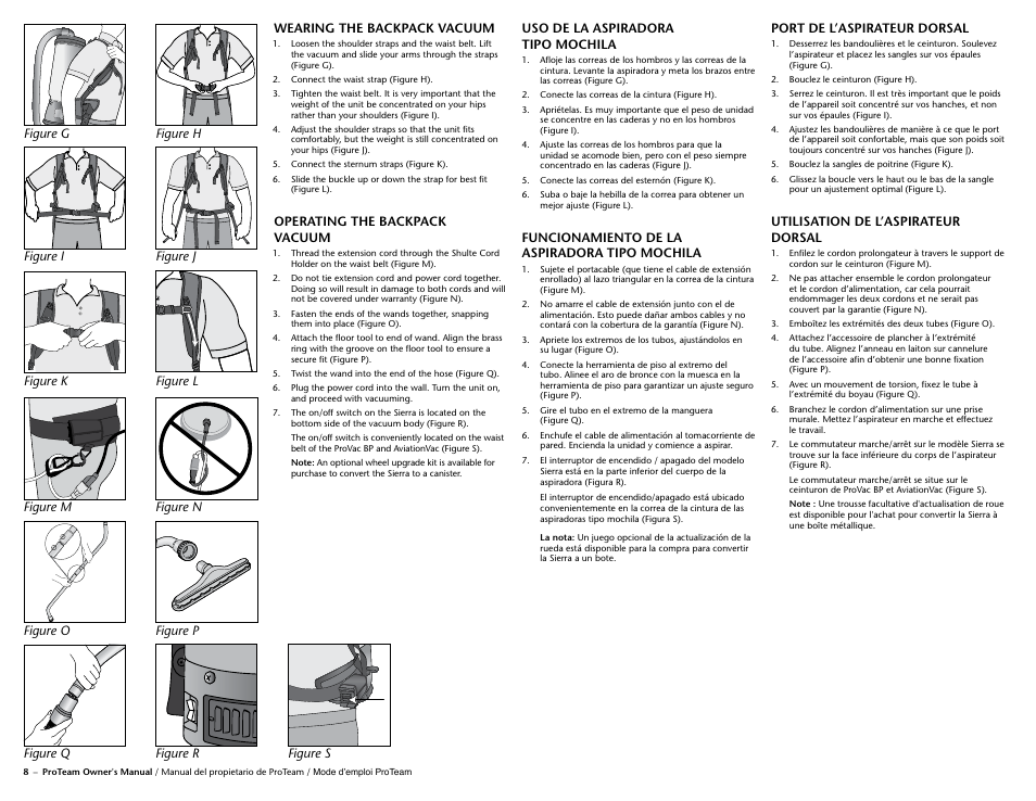 ProTeam Sierra User Manual | Page 10 / 24