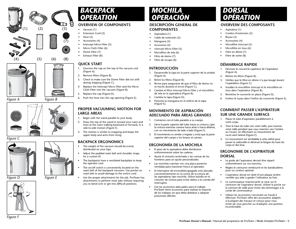 ProTeam TailVac User Manual | Page 7 / 17