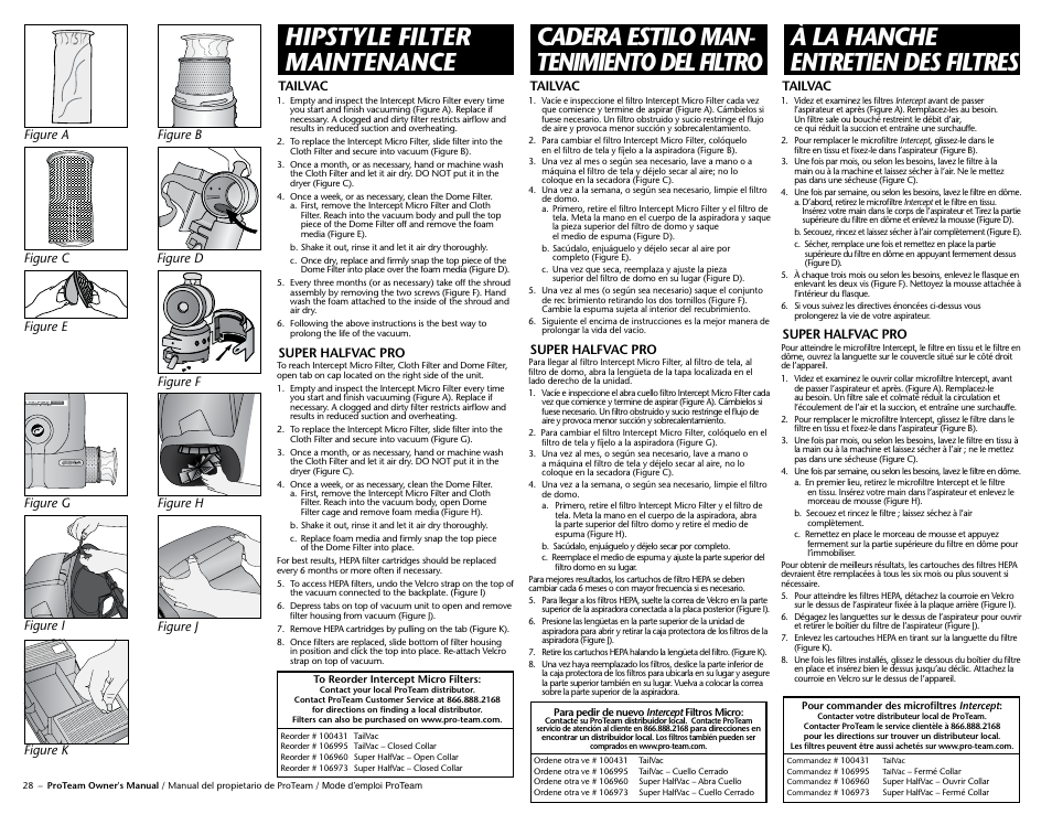 ProTeam Super HalfVac Pro User Manual | Page 3 / 16