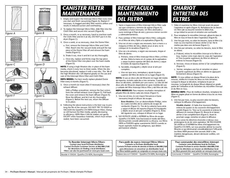 ProTeam Super HalfVac Pro User Manual | Page 9 / 16