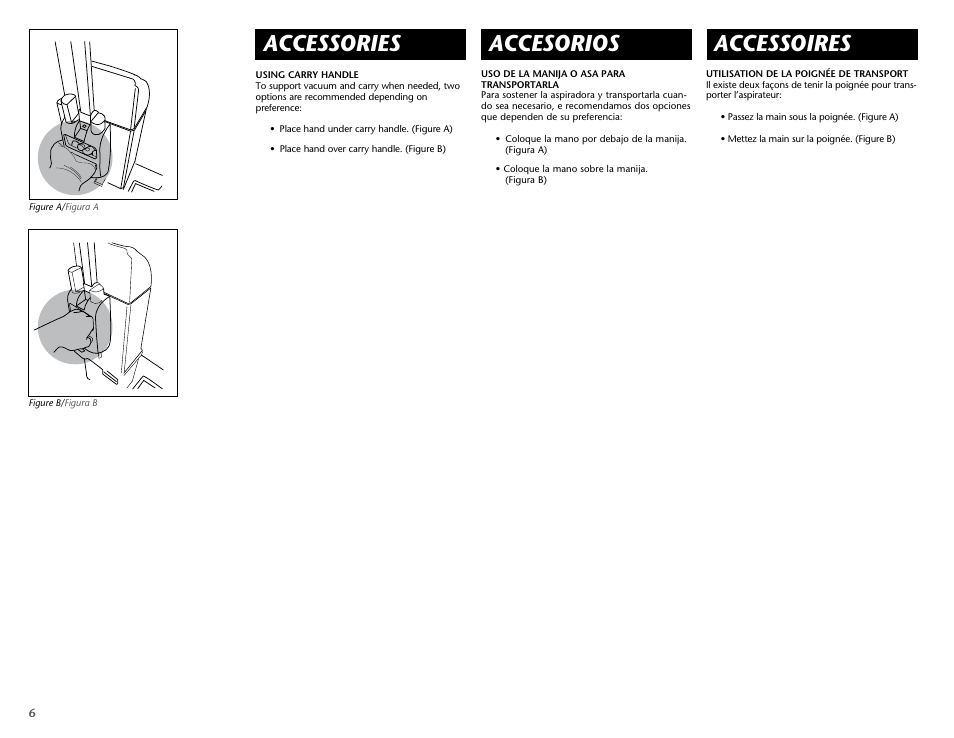 Accessories, Accesorios, Accessoires | ProTeam ProForce 1500 HEPA User Manual | Page 8 / 20