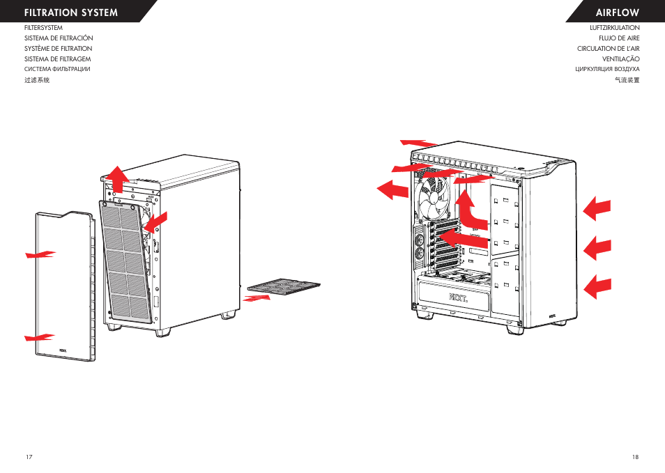 Airflow filtration system | NZXT H440 Designed by Razer User Manual | Page 9 / 13