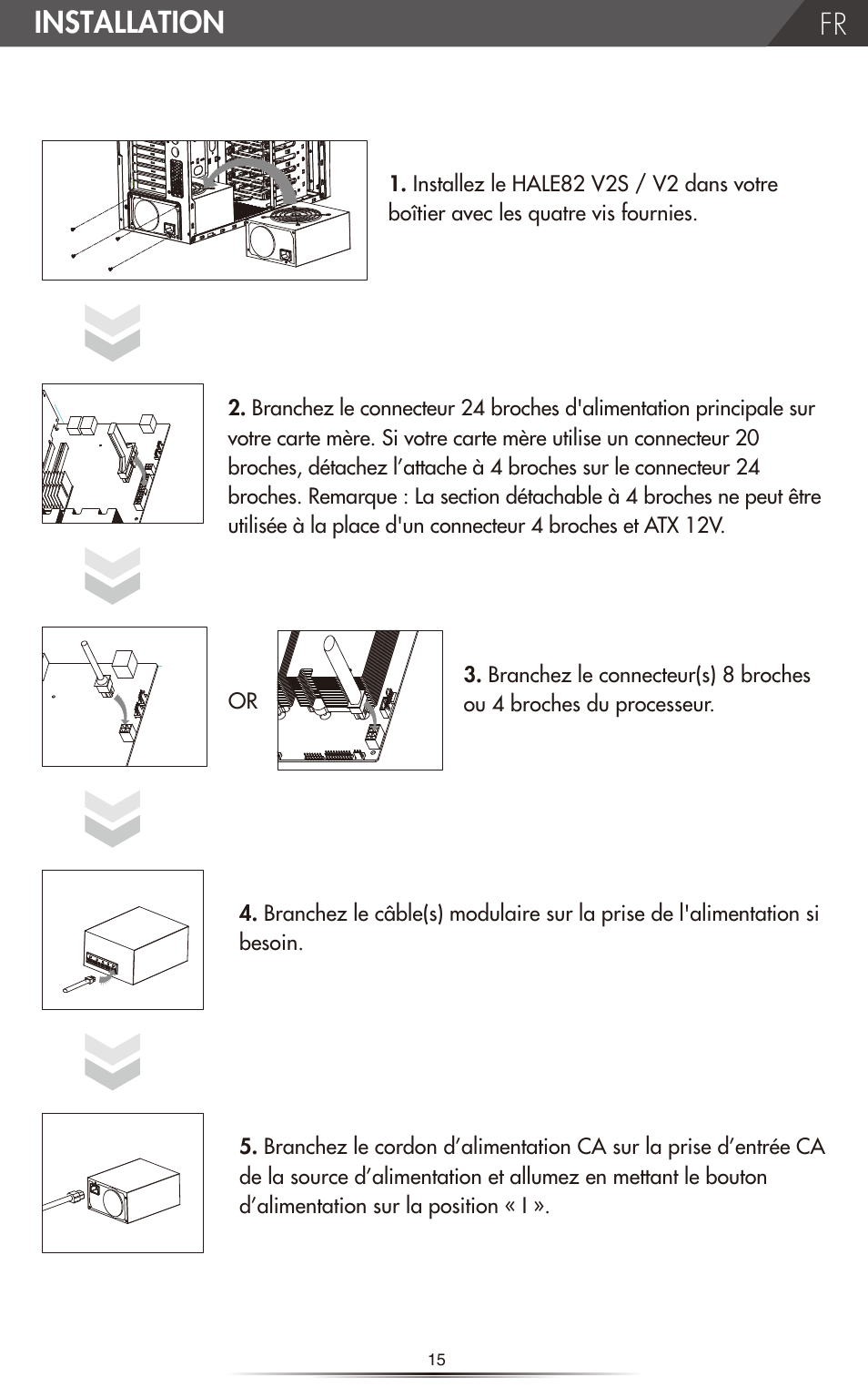 Installation | NZXT HALE82 v2 550W User Manual | Page 17 / 54