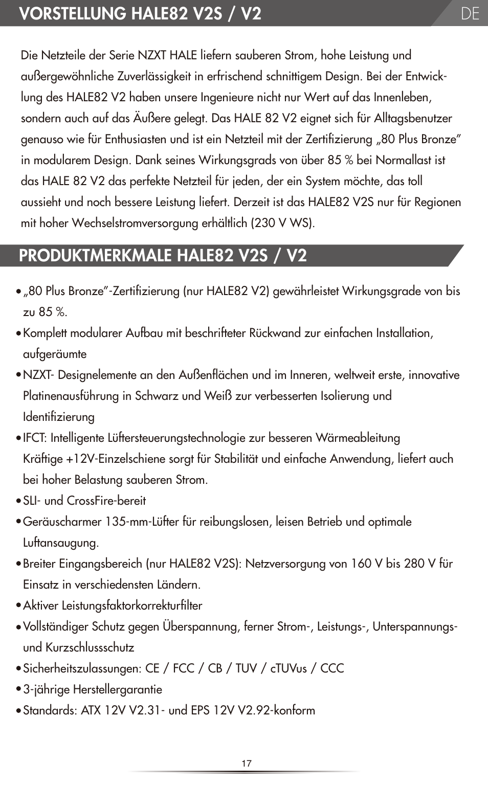 NZXT HALE82 v2 550W User Manual | Page 19 / 54