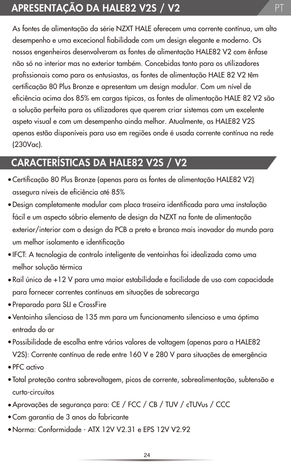 NZXT HALE82 v2 550W User Manual | Page 26 / 54