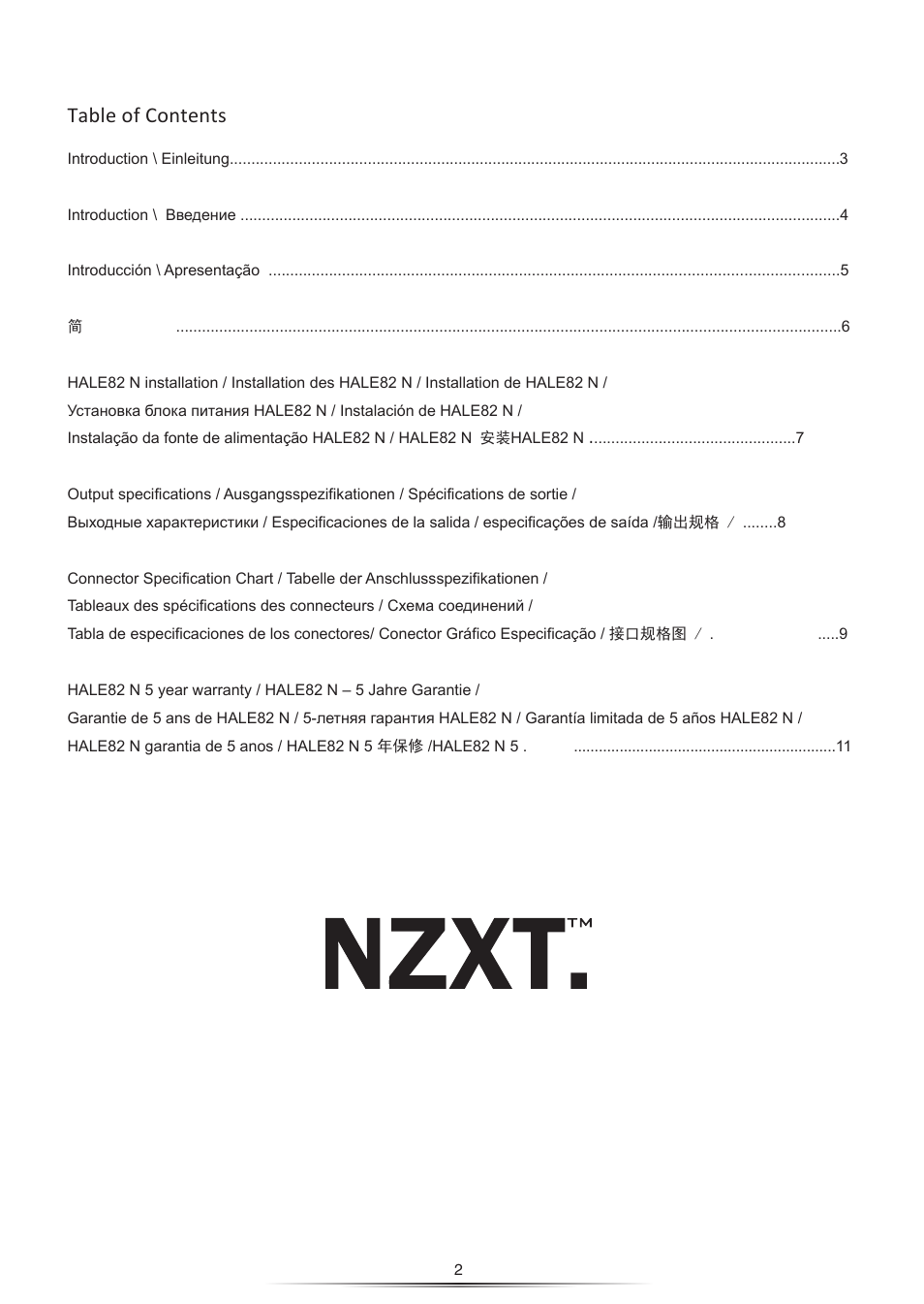 NZXT HALE82N 750W User Manual | Page 3 / 14