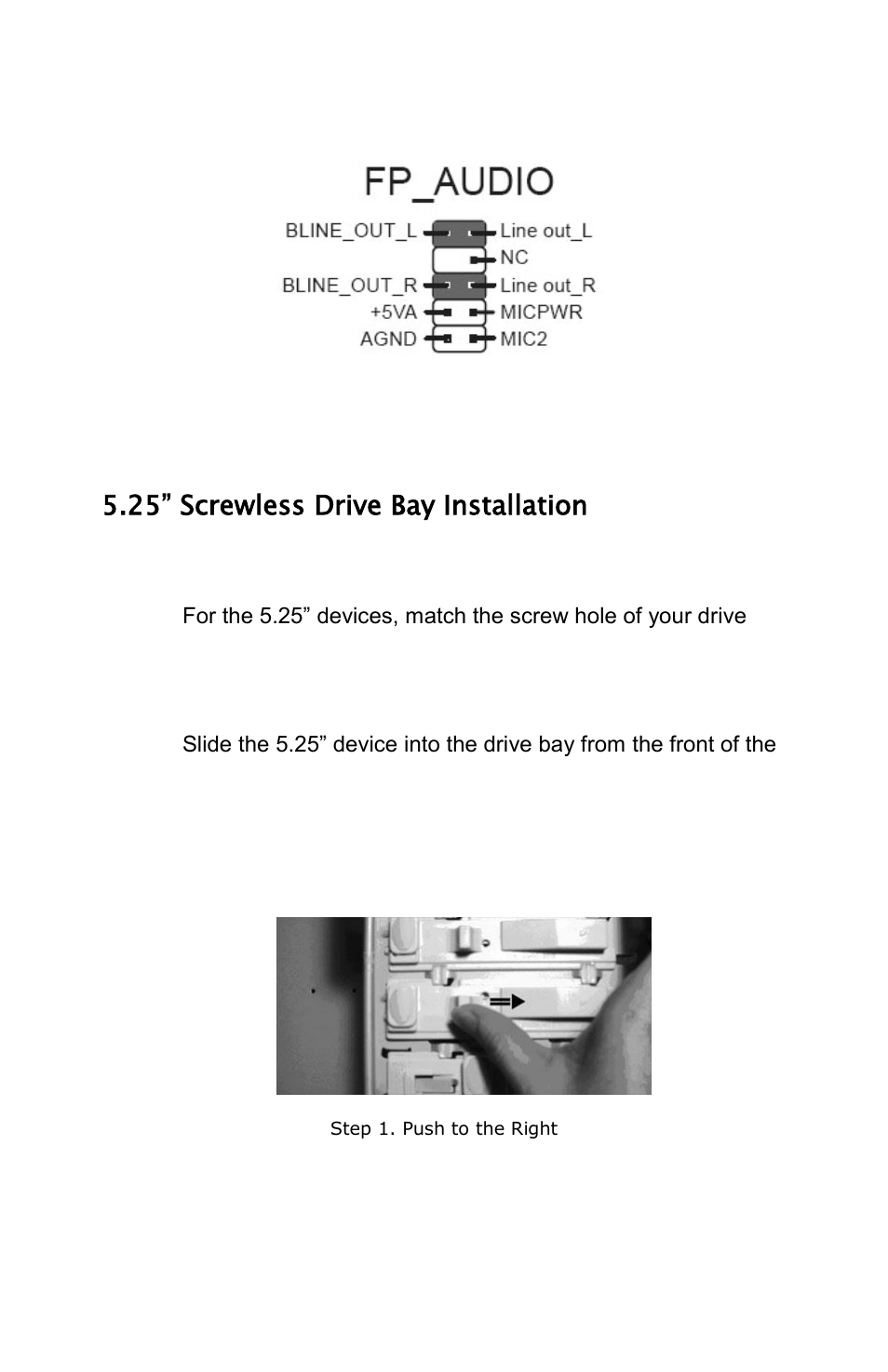 25” screwless drive bay installation | NZXT Apollo User Manual | Page 8 / 11