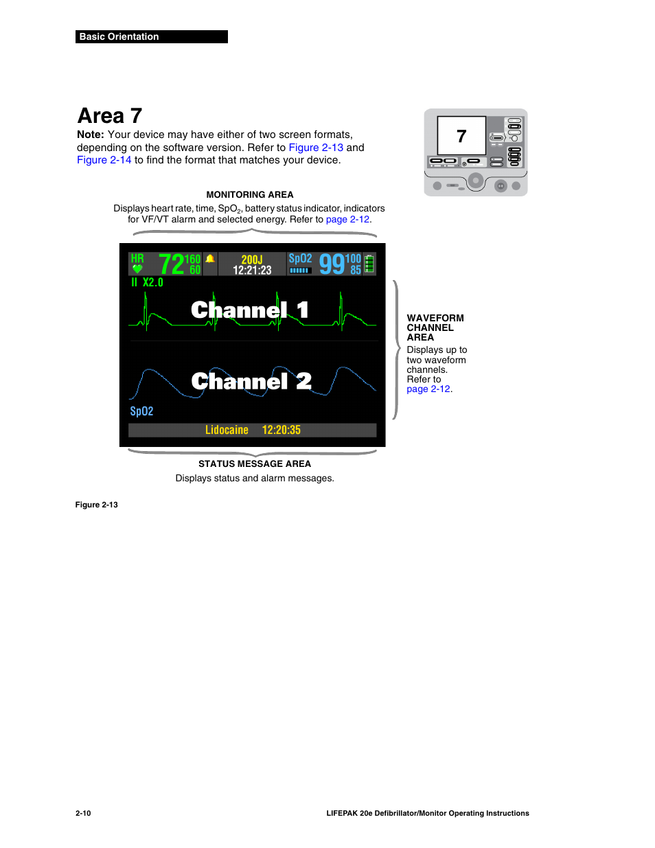 Area 7 | Physio-Control LIFEPAK 20e User Manual | Page 32 / 218