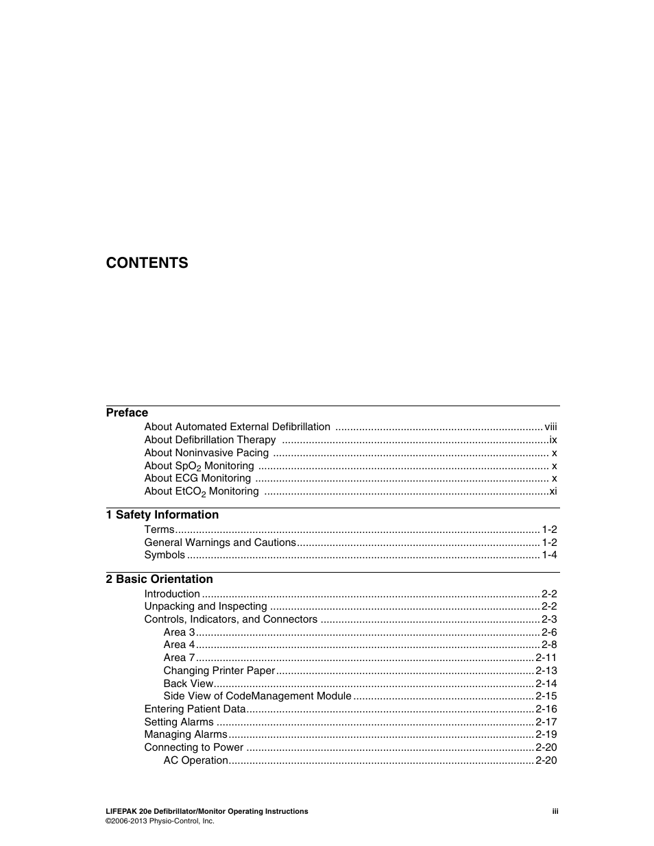 Physio-Control LIFEPAK 20e User Manual | Page 5 / 218