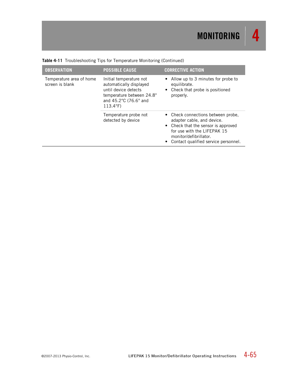 Monitoring | Physio-Control LIFEPAK 15 User Manual | Page 109 / 290