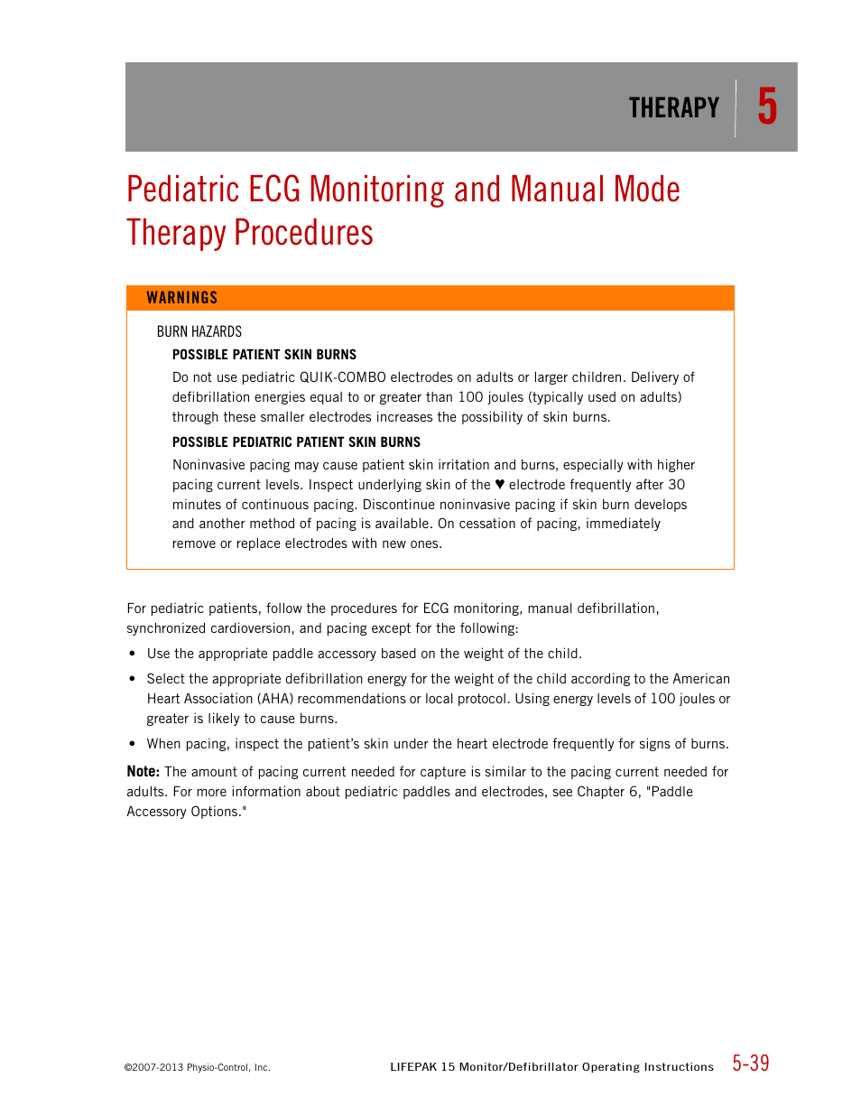 Therapy | Physio-Control LIFEPAK 15 User Manual | Page 153 / 290