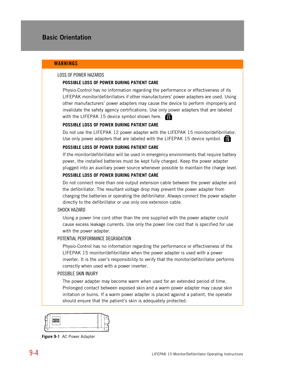 Basic orientation | Physio-Control LIFEPAK 15 User Manual | Page 200 / 290