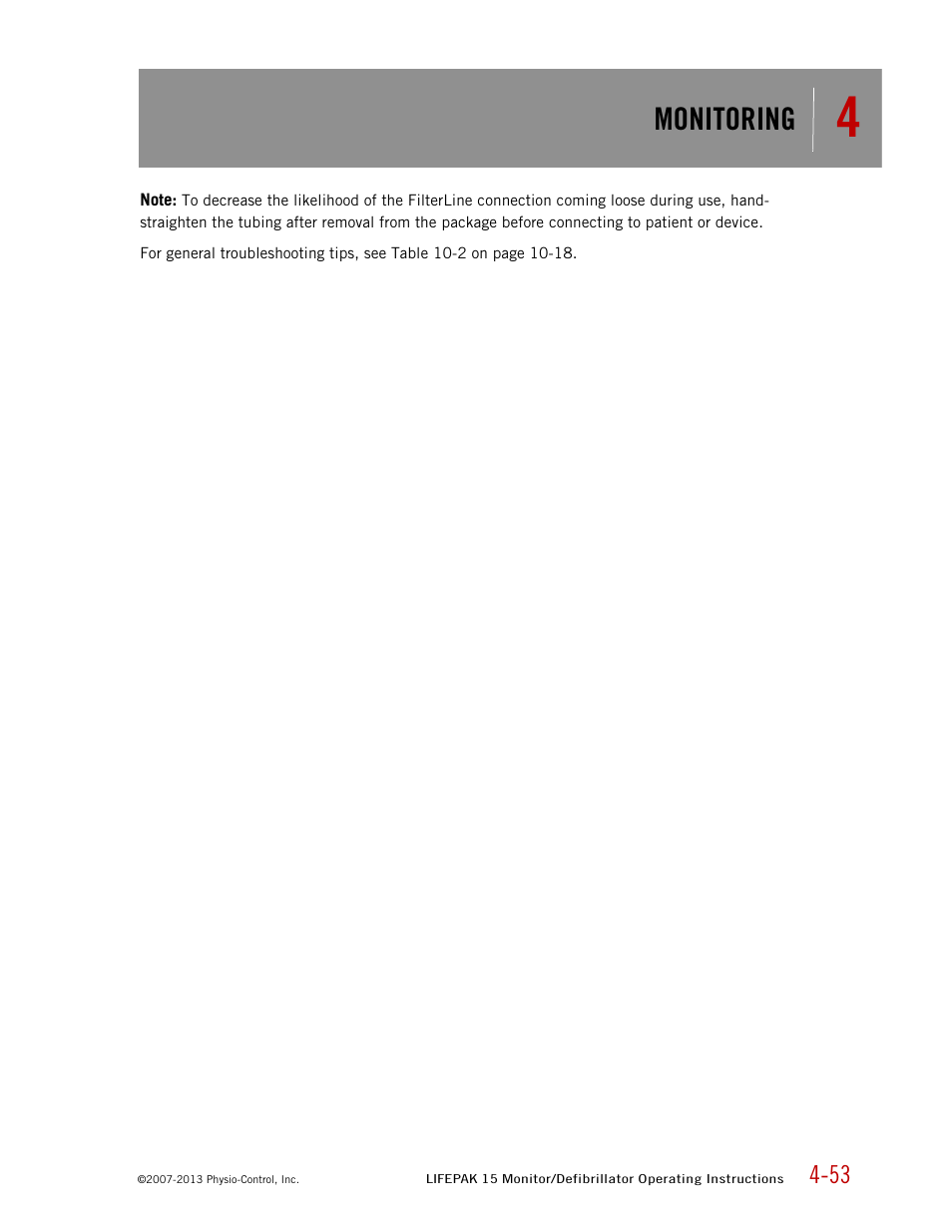 Monitoring | Physio-Control LIFEPAK 15 User Manual | Page 97 / 290