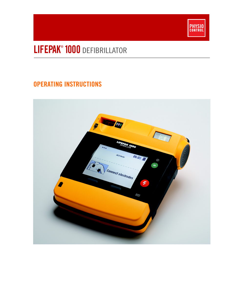 Physio-Control LIFEPAK 1000 User Manual | 86 pages