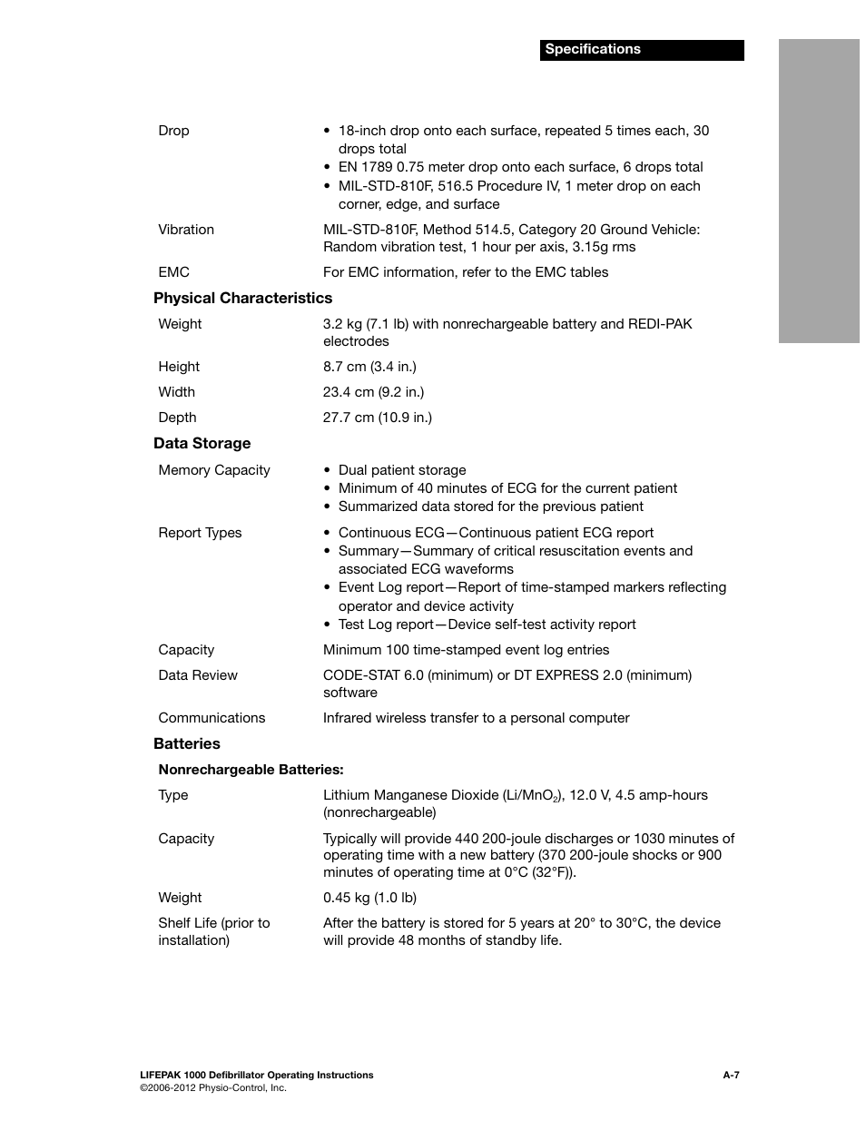 Physio-Control LIFEPAK 1000 User Manual | Page 57 / 86