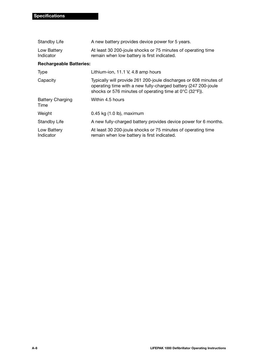 Physio-Control LIFEPAK 1000 User Manual | Page 58 / 86