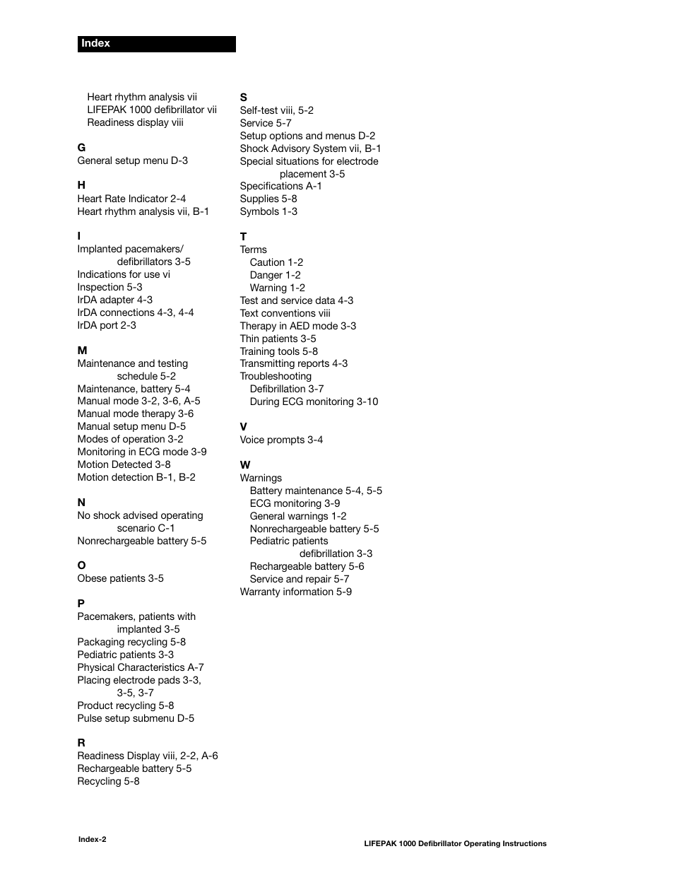 Physio-Control LIFEPAK 1000 User Manual | Page 84 / 86