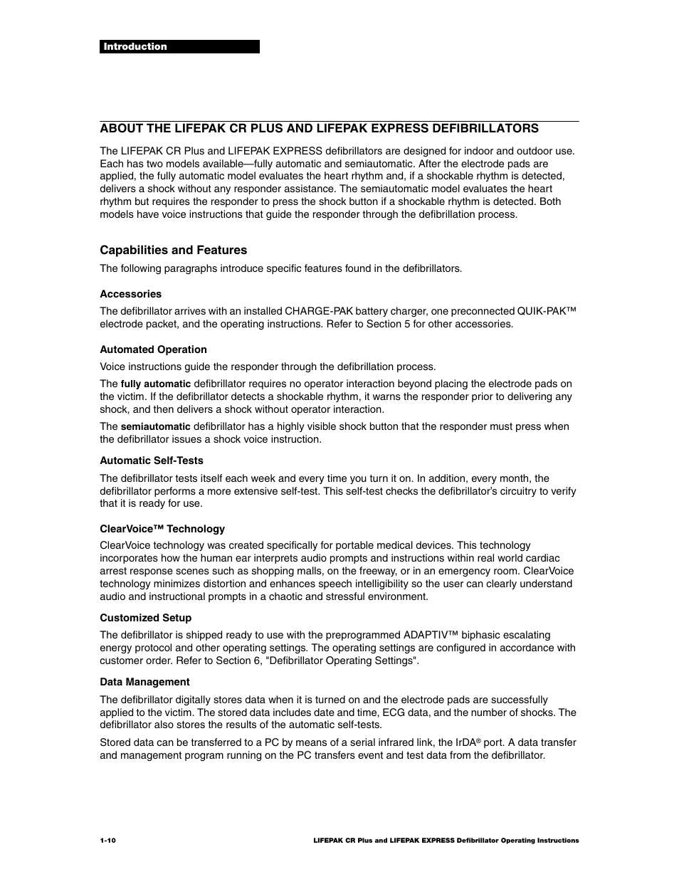 Physio-Control LIFEPAK CR Plus User Manual | Page 16 / 80