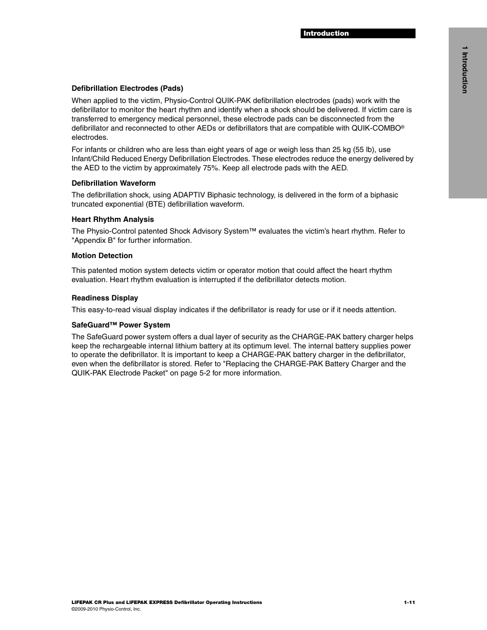 Physio-Control LIFEPAK CR Plus User Manual | Page 17 / 80