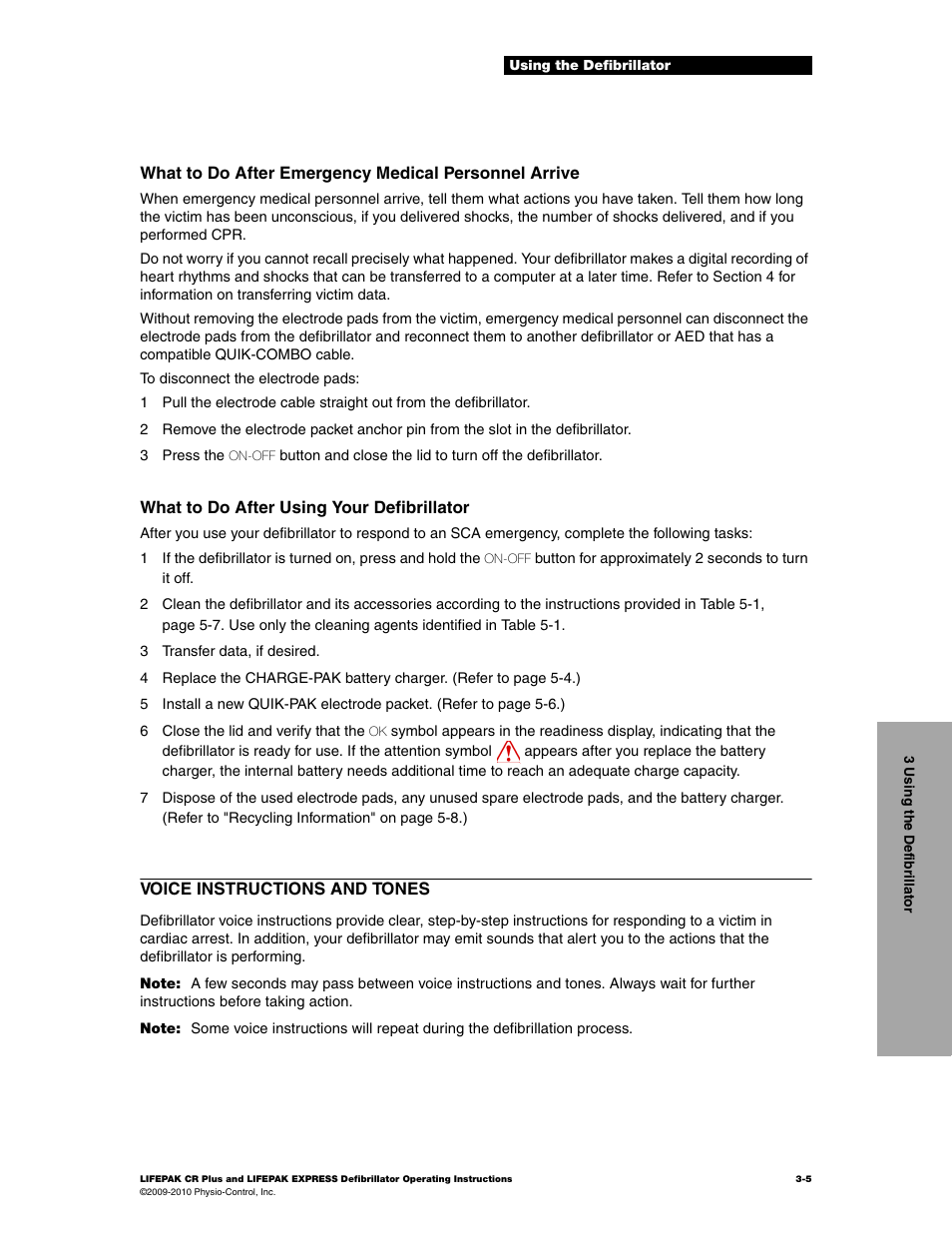 Physio-Control LIFEPAK CR Plus User Manual | Page 31 / 80