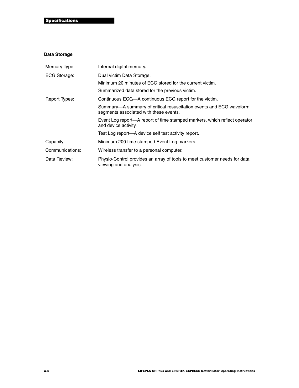 Physio-Control LIFEPAK CR Plus User Manual | Page 58 / 80