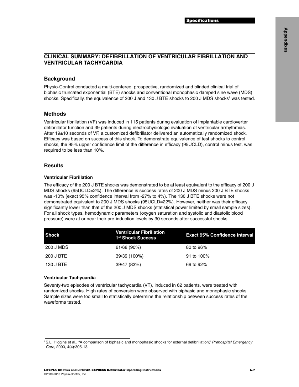 Methods, Results | Physio-Control LIFEPAK CR Plus User Manual | Page 59 / 80