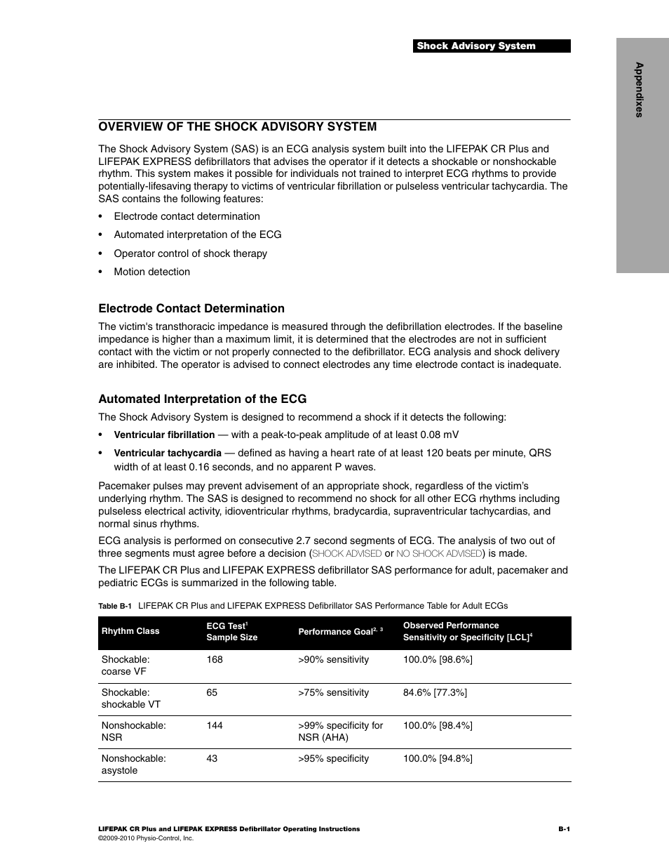 Overview of the shock advisory system, Electrode contact determination, Automated interpretation of the ecg | Physio-Control LIFEPAK CR Plus User Manual | Page 63 / 80
