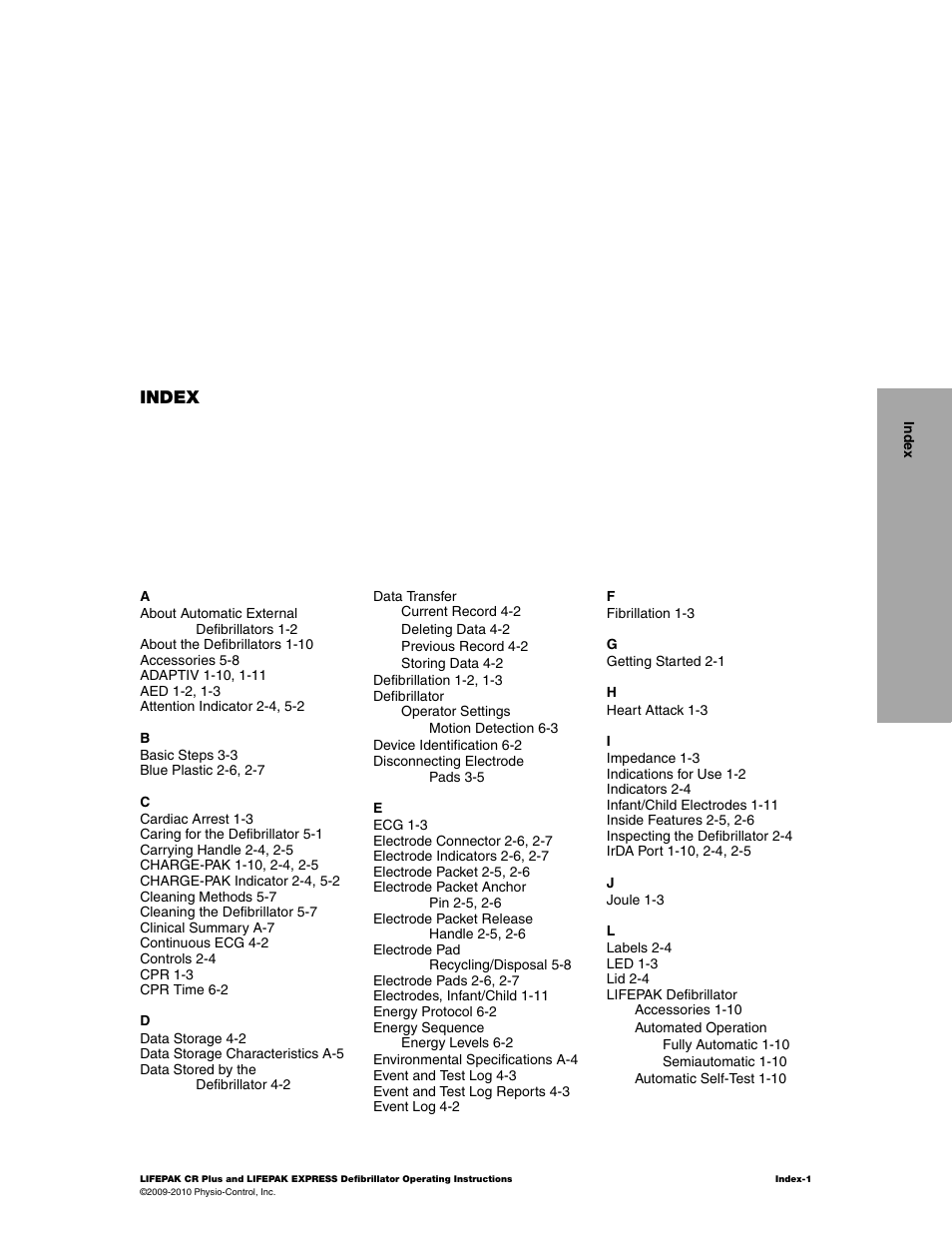 Physio-Control LIFEPAK CR Plus User Manual | Page 77 / 80