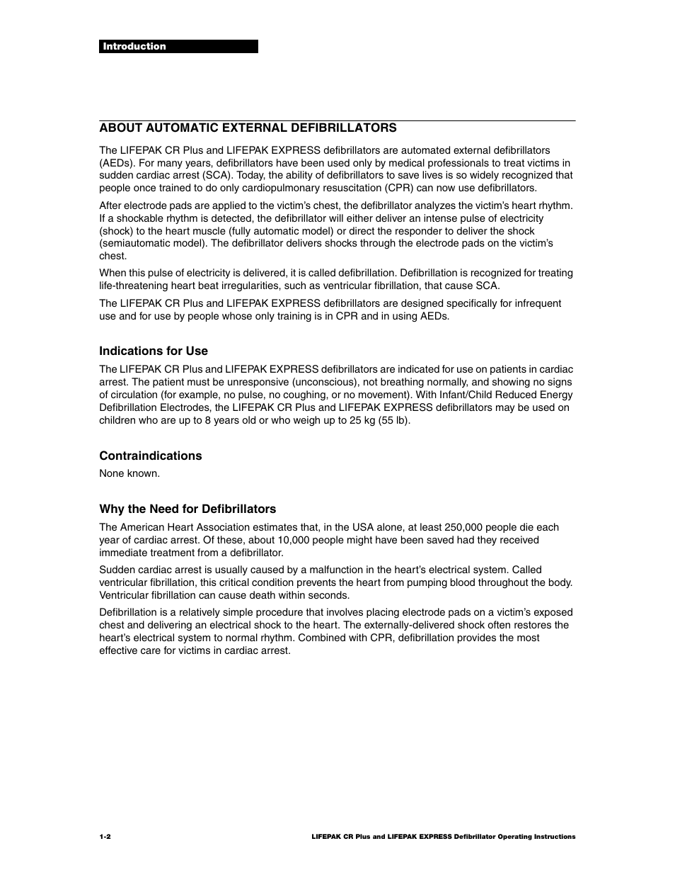 Physio-Control LIFEPAK CR Plus User Manual | Page 8 / 80
