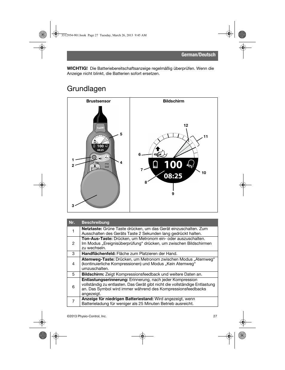 Grundlagen | Physio-Control TrueCPR User Manual | Page 31 / 84