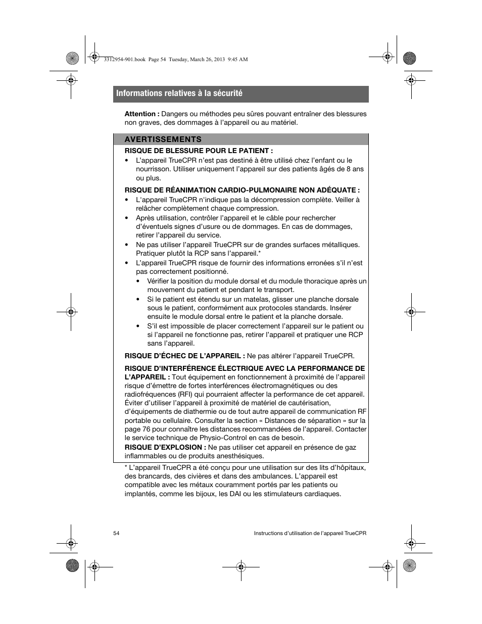 Physio-Control TrueCPR User Manual | Page 58 / 84