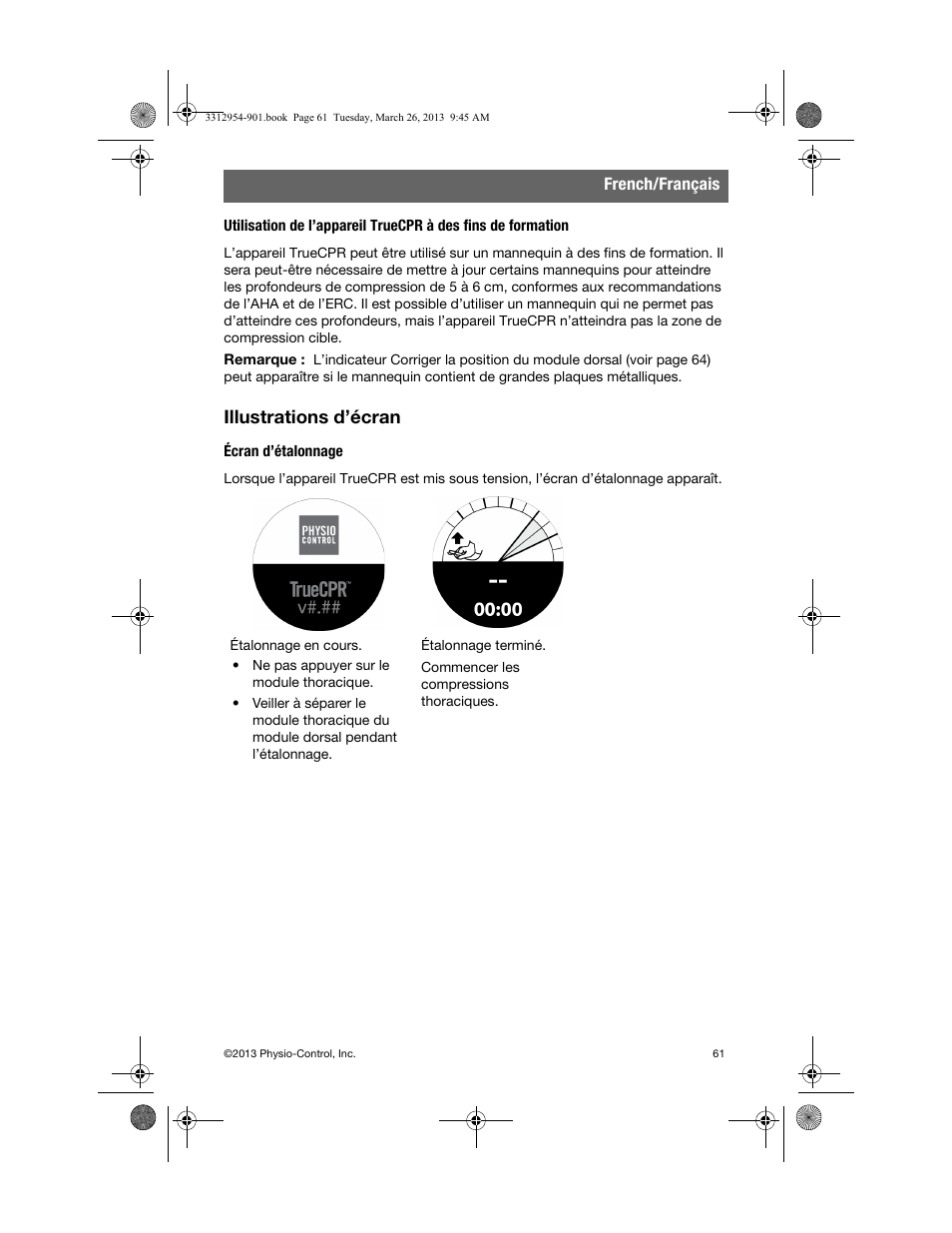 Illustrations d’écran | Physio-Control TrueCPR User Manual | Page 65 / 84
