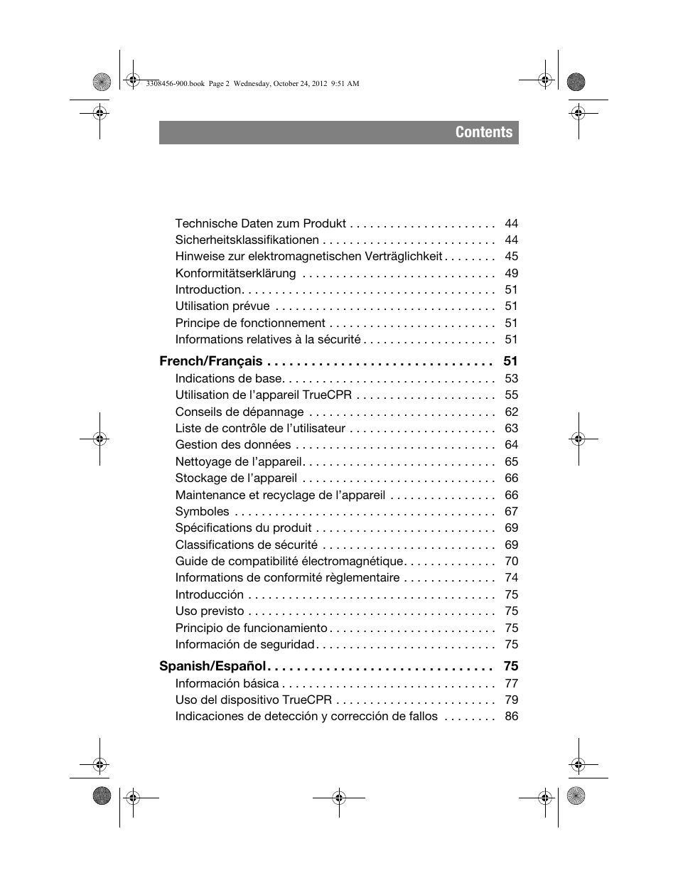 Physio-Control TrueCPR User Manual | Page 4 / 106