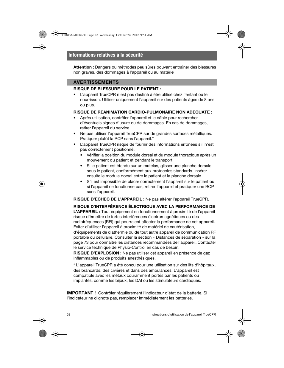 Physio-Control TrueCPR User Manual | Page 58 / 106