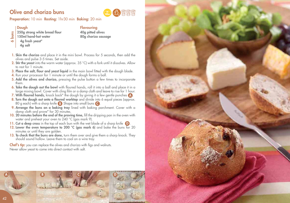 Olive and chorizo buns | Magimix COMPACT 3200 XL User Manual | Page 26 / 79