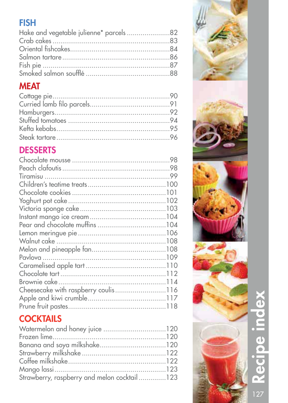Recipe index | Magimix COMPACT 3200 XL User Manual | Page 76 / 79