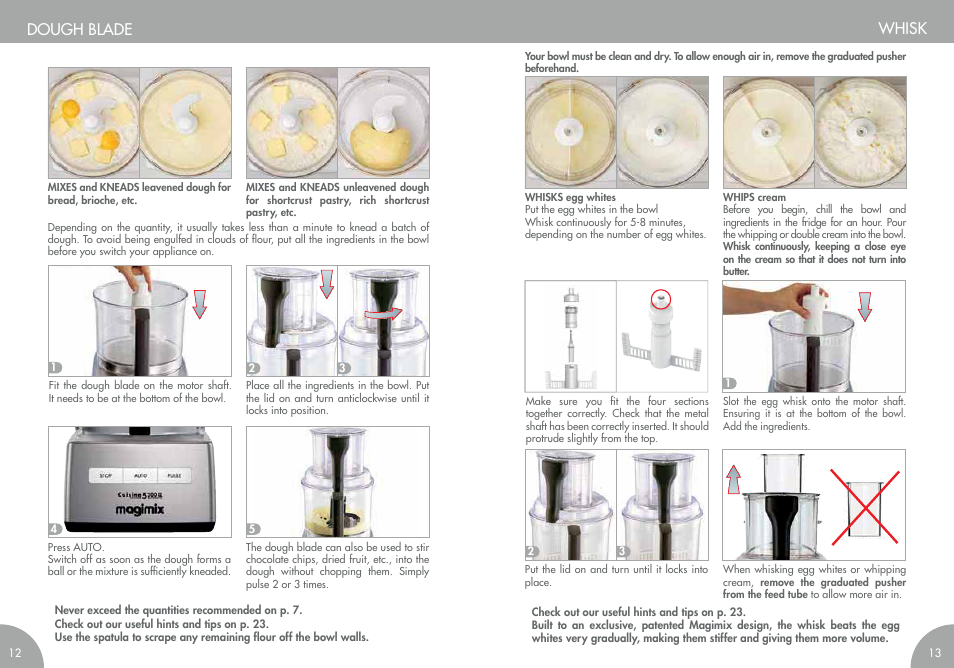 Whisk dough blade | Magimix COMPACT 3200 XL User Manual | Page 9 / 79