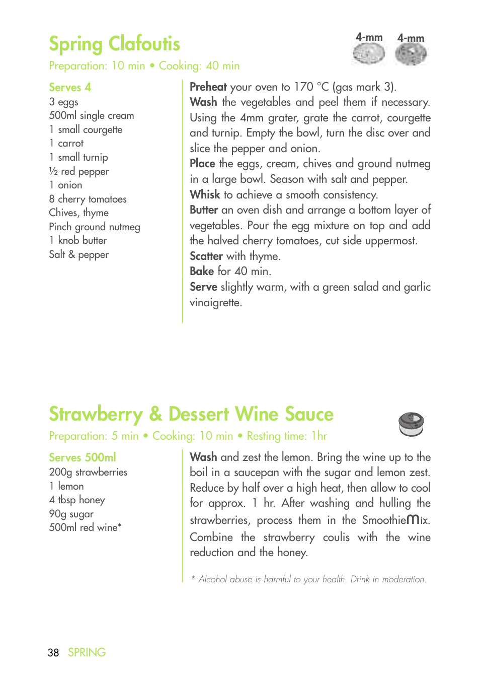 Spring clafoutis, Strawberry & dessert wine sauce | Magimix DUO PLUS XL User Manual | Page 40 / 84